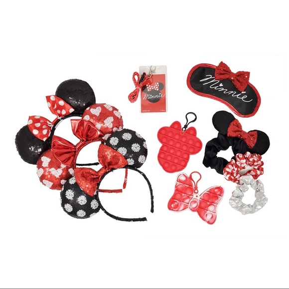 New Exclusive Collection Disney Minnie Mouse Deluxe Travel Accessory Set - Picture 2 of 13